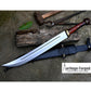 KINDAJAL SWORD /19 inches long Blade Hand Forged Sword/ Kindajal Machete/Handmade from Leaf spring of Truck-Balance water tempered/Sharpe