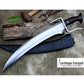 KORTADA MACHETE/21 inches long Blade Large Jungle machete/ Real working machete/ Historical Machete/Best for Heavy duties/Carbon steel/Sharp