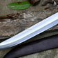 HUNTING KNIFE / 15 inches long Blade Hunting knife / Hand forged knife / Made from Leaf spring of truck / Tempered / Sharpen/ Ready to use