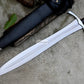 VIKING SWORD/24 inches Long Blade hand forged Sword/Leaf spring of truck/Rosewood Handle/Sharpen/Tempered/Ready to use/knife/knives
