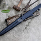 SPARTAN MACHETE / Large Jungle Machete/20 inches Long Blade Heavy duties machete/ Full tang/ Leaf spring of truck/ Tempered/Sharpen/Working