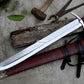 SINGLE EDGE SWORD/24 inches Long Blade hand forged Sword/Leaf spring of truck/Rosewood Handle/Sharpen/Tempered/Ready to use/knife/knives