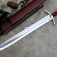 SINGLE EDGE SWORD/24 inches Long Blade hand forged Sword/Leaf spring of truck/Rosewood Handle/Sharpen/Tempered/Ready to use/knife/knives