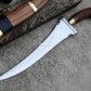 MORO DAGGER/14 inches Long Blade hand forged Filipino Dagger/Leaf spring of truck/Rosewood Handle/Sharpen/Tempered/Ready to use/knife/knives