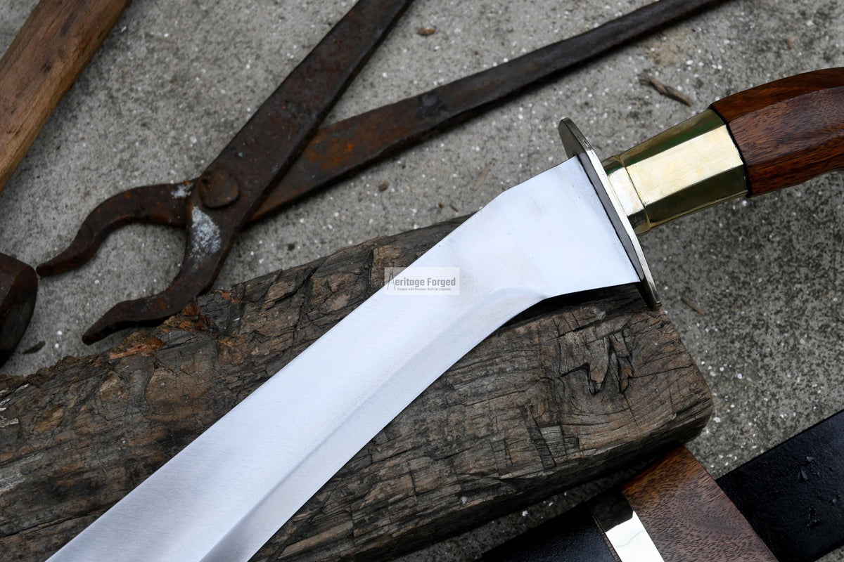 GARAB SWORD /20 inches long Blade Hand Forged Filipino Sword/ Machete/Handmade from Leaf spring of Truck-Balance water tempered/Sharp