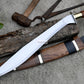 GARAB SWORD /20 inches long Blade Hand Forged Filipino Sword/ Machete/Handmade from Leaf spring of Truck-Balance water tempered/Sharp