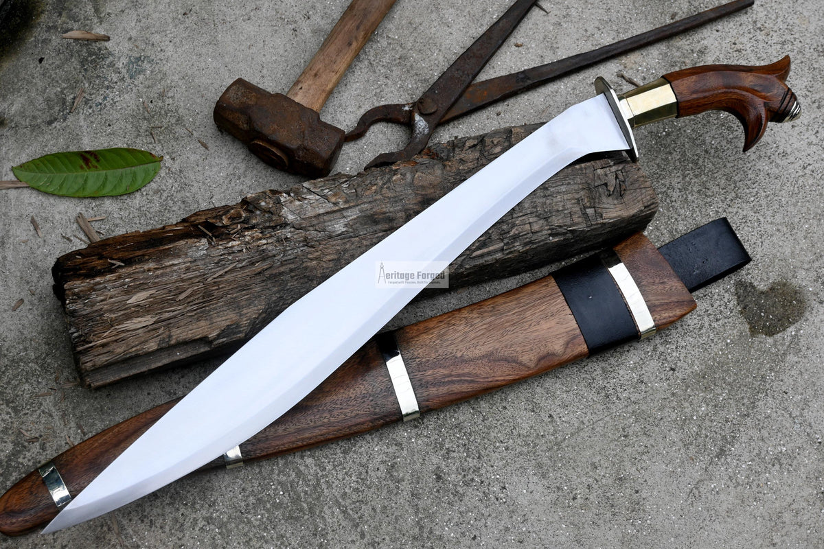 GARAB SWORD /20 inches long Blade Hand Forged Filipino Sword/ Machete/Handmade from Leaf spring of Truck-Balance water tempered/Sharp