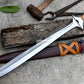 GREEK XIPHOS/ 21 inches Long Blade hand forged historical Sword/Leaf spring of truck/Wooden Handle/Custom forged sword