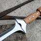 GREEK XIPHOS/ 21 inches Long Blade hand forged historical Sword/Leaf spring of truck/Wooden Handle/Custom forged sword
