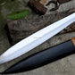 GREEK XIPHOS/ 22 inches Long Blade hand forged historical Sword/Leaf spring of truck/Wooden Handle/Custom forged sword