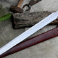 TANTO MACHETE / Large Jungle Machete/23 inches Long Blade Heavy duties machete/ Full tang/ Leaf spring of truck/ Tempered/Sharpen/Working