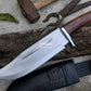 BOWIE KNIFE / 10 inches long Blade Hunting knife / Hand forged knife / Made from Leaf spring of truck / Tempered / Sharpen/ Ready to use