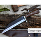 SEAX KNIFE / 8 inches long Blade Hunting knife / Hand forged knife / Made from Leaf spring of truck / Tempered / Sharpen/ Ready to use