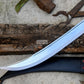 TALWAR DAGGER/15 inches Long Blade hand forged Sword/Leaf spring of truck/ Brass Handle/Sharpen/Tempered/Ready to use/ceremonial sword