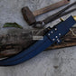 TALWAR DAGGER/15 inches Long Blade hand forged Sword/Leaf spring of truck/ Brass Handle/Sharpen/Tempered/Ready to use/ceremonial sword