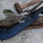 HEAVY MACHETE / Large Jungle Machete/ 16 inches Long Blade Heavy duties machete/ Full tang/ Leaf spring of truck/ Tempered/Sharpen/Working