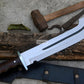 HEAVY MACHETE / Large Jungle Machete/ 16 inches Long Blade Heavy duties machete/ Full tang/ Leaf spring of truck/ Tempered/Sharpen/Working