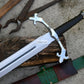 VIKING SWORD/24 inches Long Blade hand Made Sword/Leaf spring of truck/Rosewood Handle/Sharpen/Tempered/Ready to use/knife/knives