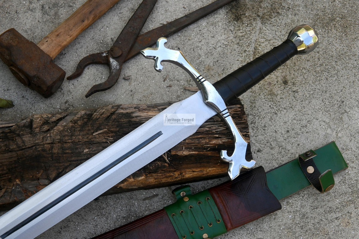 VIKING SWORD/24 inches Long Blade hand Made Sword/Leaf spring of truck/Rosewood Handle/Sharpen/Tempered/Ready to use/knife/knives