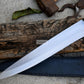SKINNING KNIFE / 13 inches long Blade Hunting knife / Hand forged knife / Made from Leaf spring of truck / Tempered / Sharpen/ Ready to use