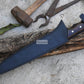 SKINNING KNIFE / 13 inches long Blade Hunting knife / Hand forged knife / Made from Leaf spring of truck / Tempered / Sharpen/ Ready to use