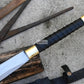TANTO MACHETE / Large Jungle Machete/20 inches Long Blade Heavy duties machete/ Full tang/ Leaf spring of truck/ Tempered/Sharpen/Working