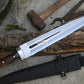 SCOTTISH DIRK/16 inches Long Modern dirk knife /Leaf spring of truck/Rosewood Handle/Sharpen/Tempered/Ready to use/knife/knives