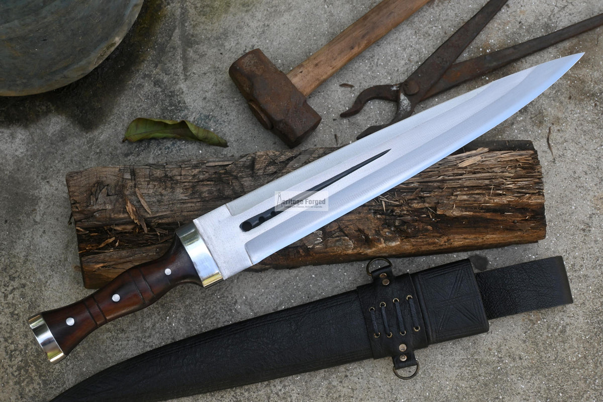 SCOTTISH DIRK/16 inches Long Modern dirk knife /Leaf spring of truck/Rosewood Handle/Sharpen/Tempered/Ready to use/knife/knives