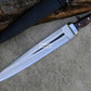 SCOTTISH DIRK/16 inches Long Modern dirk knife /Leaf spring of truck/Rosewood Handle/Sharpen/Tempered/Ready to use/knife/knives