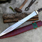 GLADIUS SWORD /22 inches long Blade Hand Forged Sword/ Gladius Machete/Handmade from Leaf spring of Truck-Balance water tempered/Sharp
