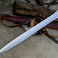 BRONZE AGE SWORD/25 inches Long Blade hand forged Sword/Leaf spring of truck/Rosewood Handle/Sharpen/Tempered/Ready to use/knife/knives