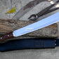 PARANG MACHETE / Large Jungle Machete/16 inches Long Blade Heavy duties machete/ Full tang/ Leaf spring of truck/ Tempered/Sharpen/Working
