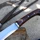 PARANG MACHETE / Large Jungle Machete/16 inches Long Blade Heavy duties machete/ Full tang/ Leaf spring of truck/ Tempered/Sharpen/Working