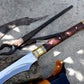 SCIMITAR SWORD/29 inches Long Blade hand forged Sword/Leaf spring of truck/Rosewood Handle/Sharpen/Tempered/Ready to use/knife/knives