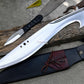 KUKRI MACHETE / Large Jungle Machete/ 18 inches Long Blade Heavy duties khukuri / Full tang/ Leaf spring of truck/ Tempered/Sharpen/Working