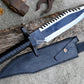 RAMBO PART II / Rambo first Blood knife/ Hand forged knife/Made from leaf spring/ Tempered/ Sharpen/Ready to use /Movie knife /hunting