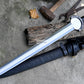 GREEK XIPHOS/ 24 inches Long Blade hand forged historical Sword/Leaf spring of truck/Wooden Handle/Custom forged sword
