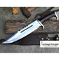 RAMBO III KNIFE/ Rambo 3 knife/ Hand forged knife/Made from leaf spring/ Tempered/ Sharpen/Ready to use /Movie knife /hunting