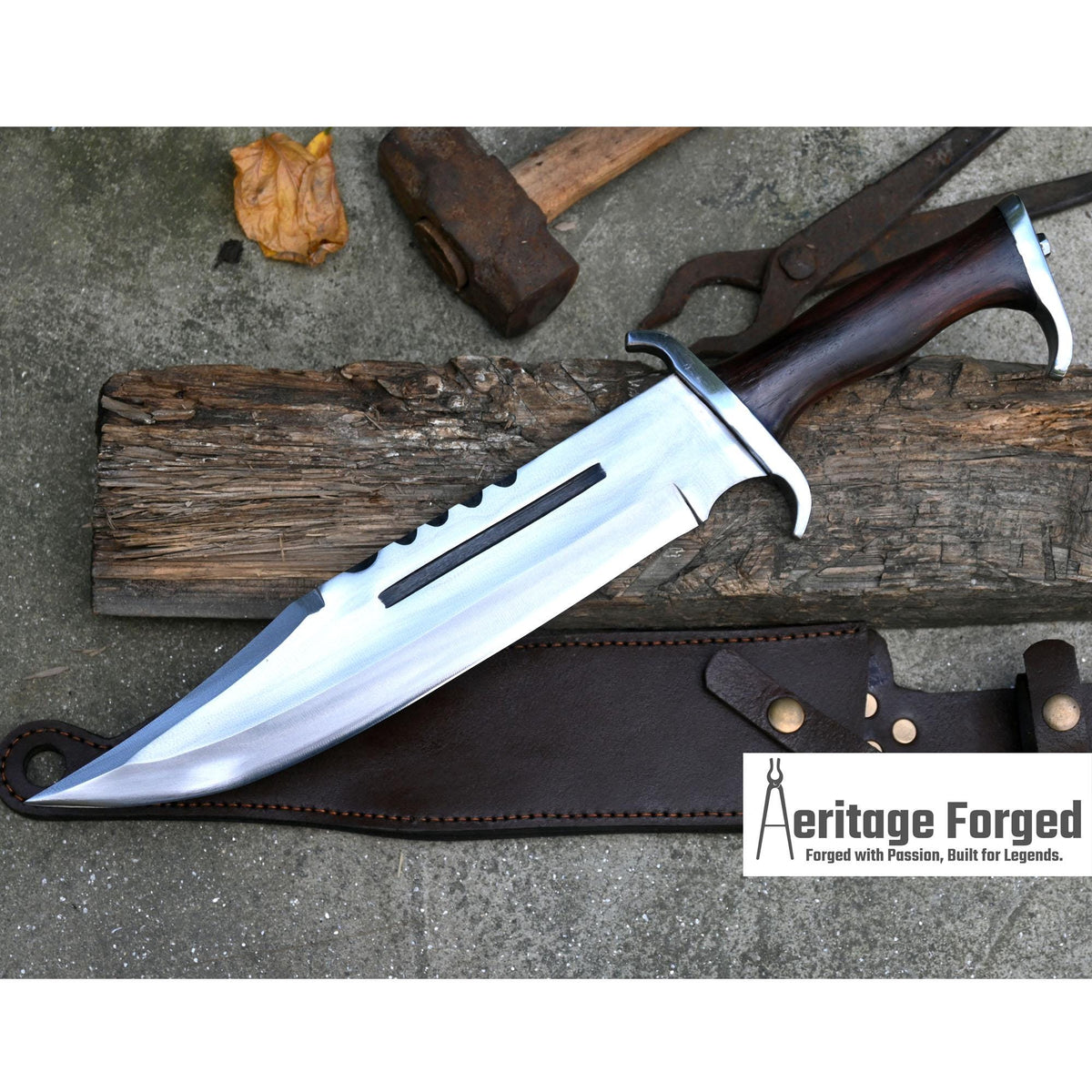 RAMBO III KNIFE/ Rambo 3 knife/ Hand forged knife/Made from leaf spring/ Tempered/ Sharpen/Ready to use /Movie knife /hunting