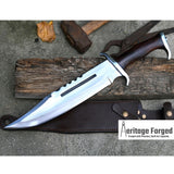 RAMBO III KNIFE/ Rambo 3 knife/ Hand forged knife/Made from leaf spring/ Tempered/ Sharpen/Ready to use /Movie knife /hunting