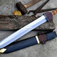 GLADIUS SWORD /20 inches long Blade Hand Forged Sword/ Gladius Machete/Handmade from Leaf spring of Truck-Balance water tempered/Sharp