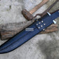 JUNGLE MACHETE / Large Jungle Clever/19 inches Long Blade Heavy duties machete/ Full tang/ Leaf spring of truck/ Tempered/Sharpen/Working