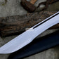 JUNGLE MACHETE / Large Jungle Clever/19 inches Long Blade Heavy duties machete/ Full tang/ Leaf spring of truck/ Tempered/Sharpen/Working