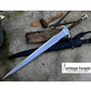 LARGE ACHILLES SWORD/29 inches Long Blade hand forged Sword/Leaf spring of truck/Rosewood Handle/Sharpen/Tempered/Ready to use/knife/knives