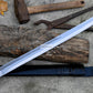 DRAGON TOOTH SWORD/20 inches Long Blade hand forged Sword/Leaf spring of truck/Rosewood Handle/Sharpen/Tempered/Ready to use/knife/knives