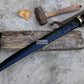 DRAGON TOOTH SWORD/20 inches Long Blade hand forged Sword/Leaf spring of truck/Rosewood Handle/Sharpen/Tempered/Ready to use/knife/knives