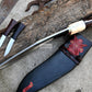 CHIRRA KHUKURI / Large kukri Machete/ 12 inches Long Blade Heavy duties machete/ Full tang/ Leaf spring of truck/ Tempered/Sharpen/Working