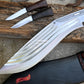 CHIRRA KHUKURI / Large kukri Machete/ 12 inches Long Blade Heavy duties machete/ Full tang/ Leaf spring of truck/ Tempered/Sharpen/Working