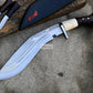 CHIRRA KHUKURI / Large kukri Machete/ 12 inches Long Blade Heavy duties machete/ Full tang/ Leaf spring of truck/ Tempered/Sharpen/Working