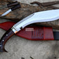 HISTORICAL KHUKURI / kukri Machete/ 12 inches Long Blade Heavy duties machete/ Full tang/ Leaf spring of truck/ Tempered/Sharpen/Working